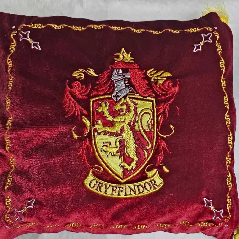 Harry Potter Gryffindor Velvet Crest Pillow - Official Wizarding World Decor